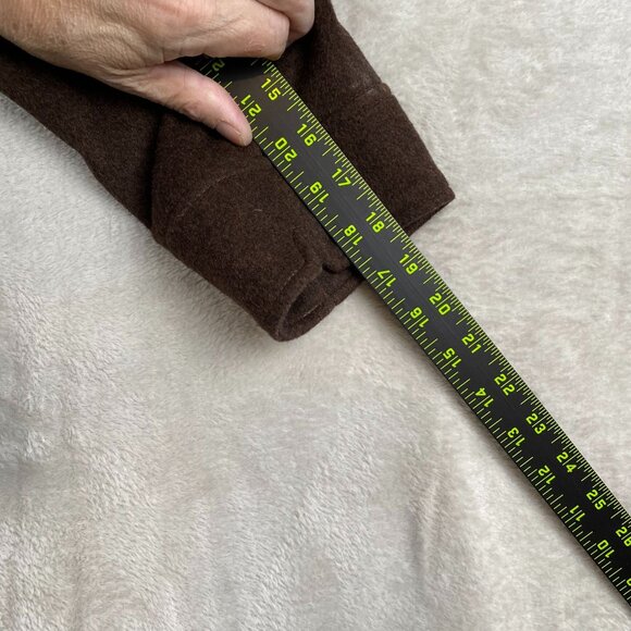 Fillmore American Womans Peacoat Large Rock Double-Breasted Brown Wool Blend - Picture 6 of 7